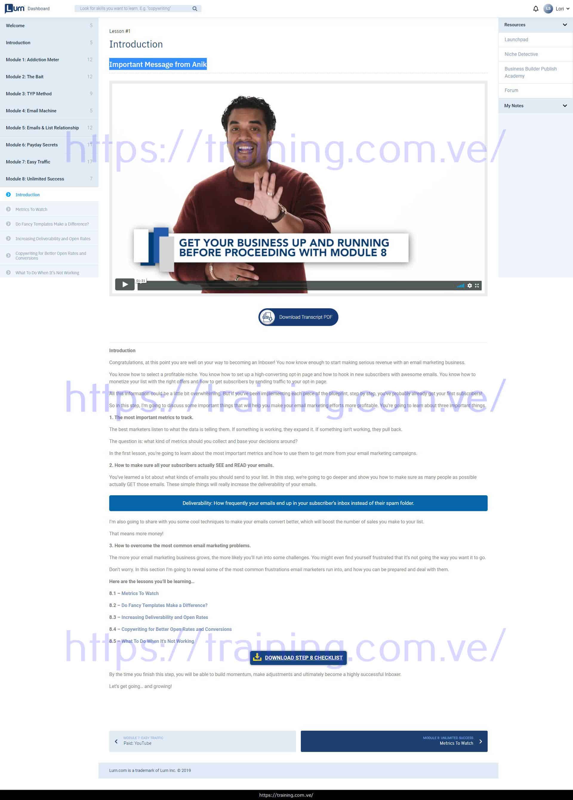 #11584 - 'Lurn - Introduction I Inbox Blueprint' Inbox Blueprint by Anik Singal Download