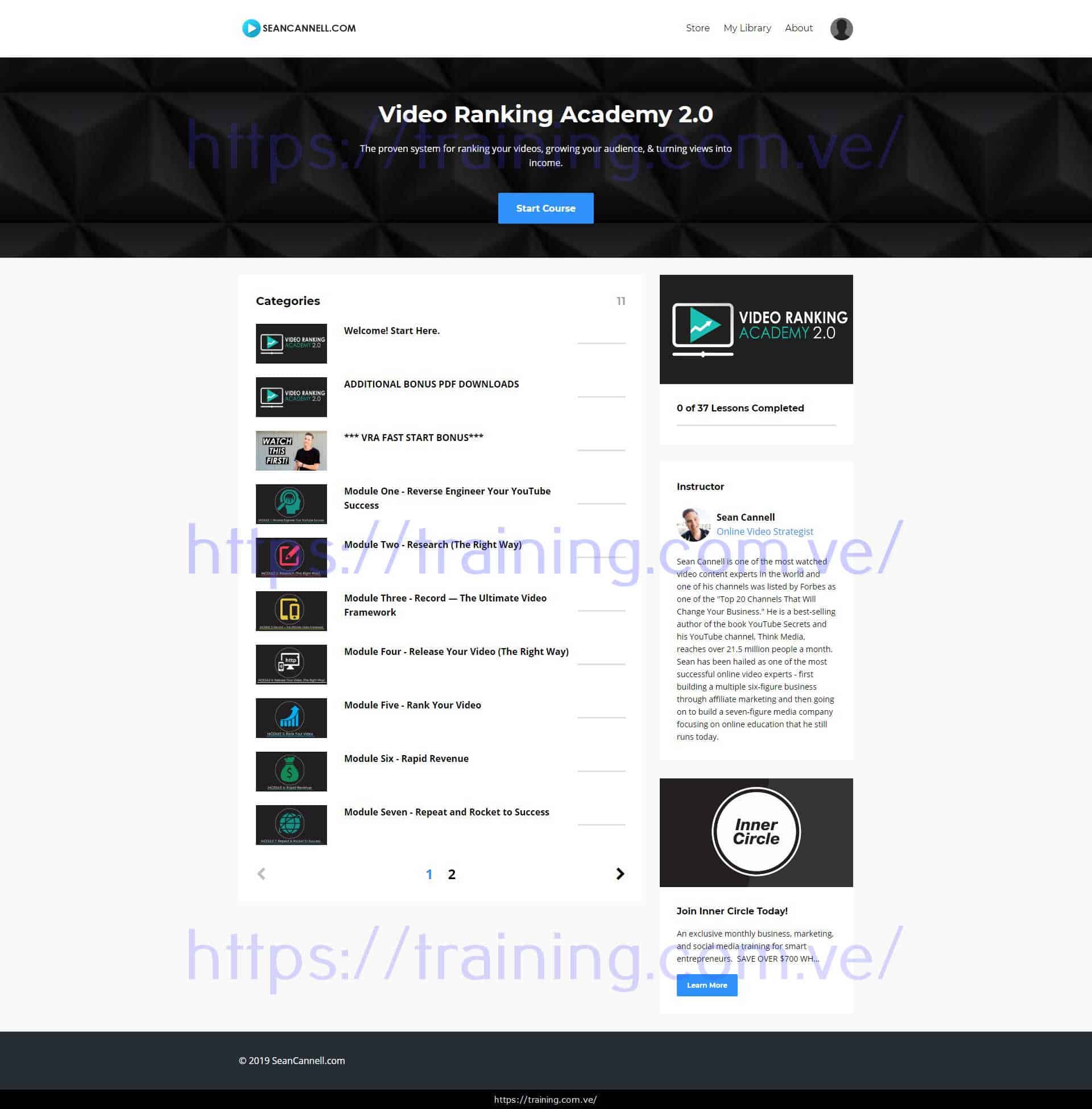 #9706 - 'Sean Cannell Courses' Video Ranking Academy 2.0 2020 by Sean Cannell Download