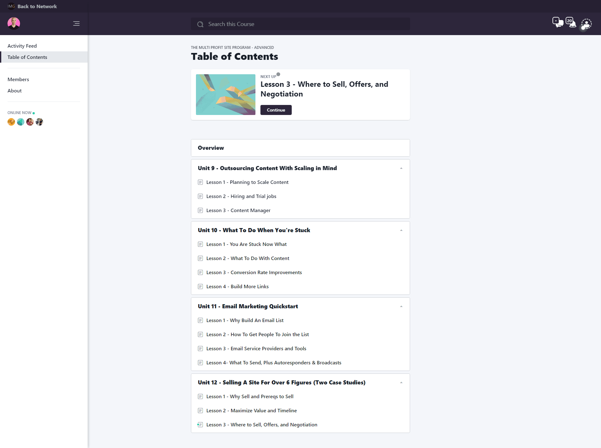 screencapture-members-internetmarketing-gold-courses-2541450-content-2020-09-23-15_49_38 Multi Profit Site Program Advanced By Doug Cunnington Download 1