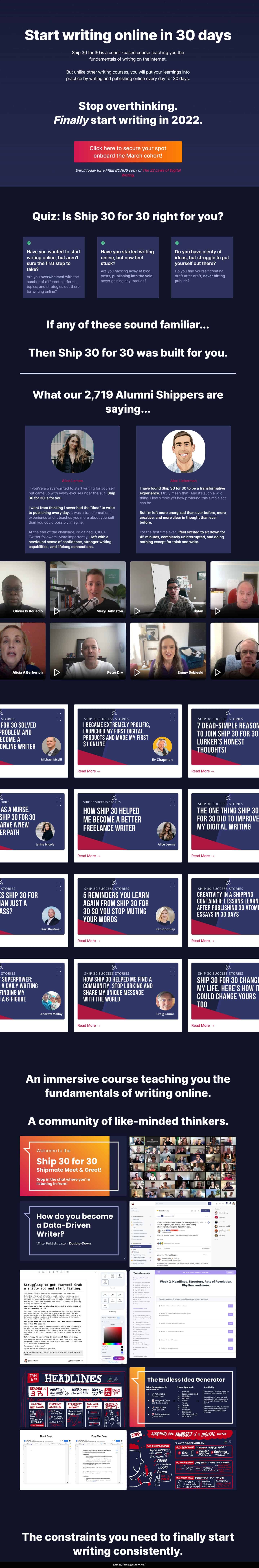 Ship 30 for 30 by Dickie Bush Nicolas Cole Sales Page Ship 30 for 30 by Dickie Bush Nicolas Cole Sales Page