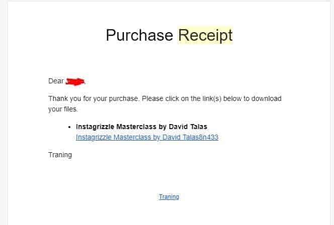 1.- You will receive an email to get your download link