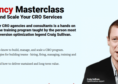 CRO Agency Masterclass By conversionxl and Craig Sullivan
