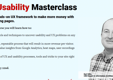 UX and Usability Masterclass By Conversionxl and Karl Gilis