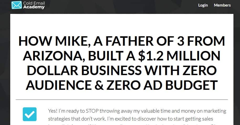 Cold Email Masters by Mike Hardenbrook