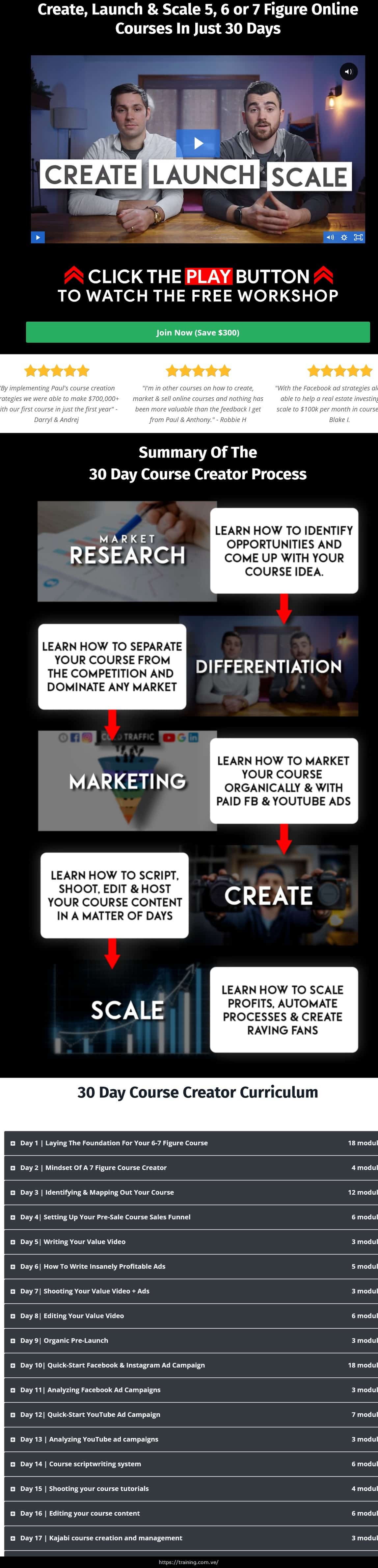 30 Day Course Creator by Paul Xavier Sales Page 30 Day Course Creator by Paul Xavier Sales Page