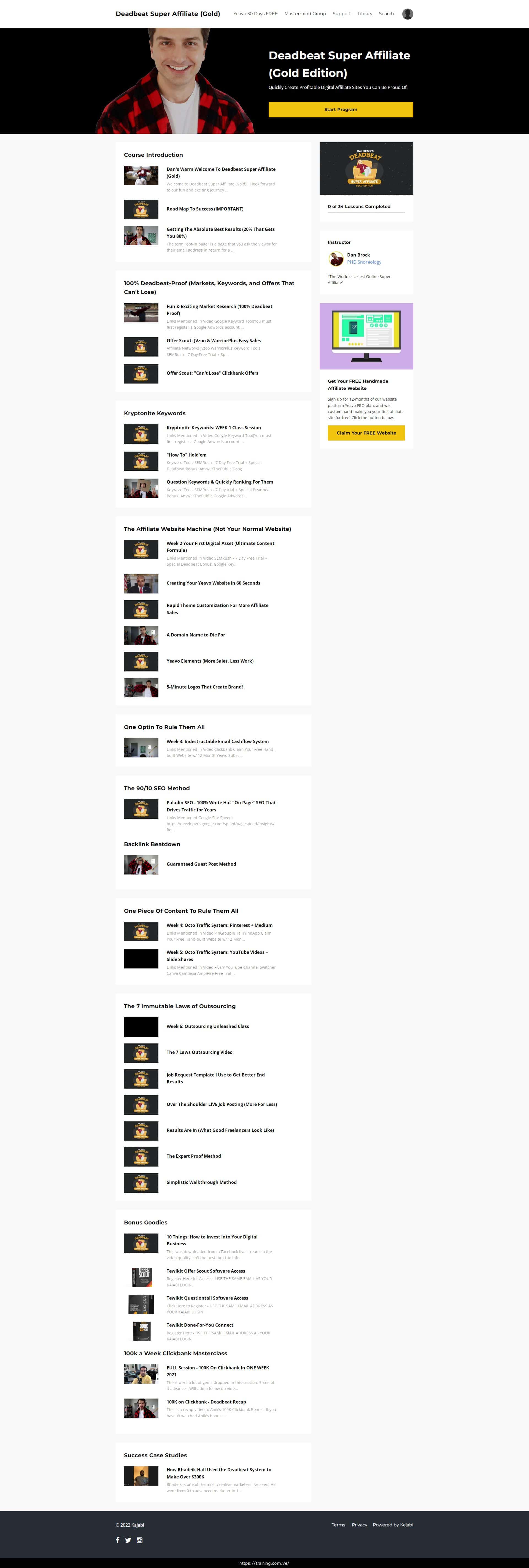 Deadbeat Super Affiliate GOLD by Dan Brock Download