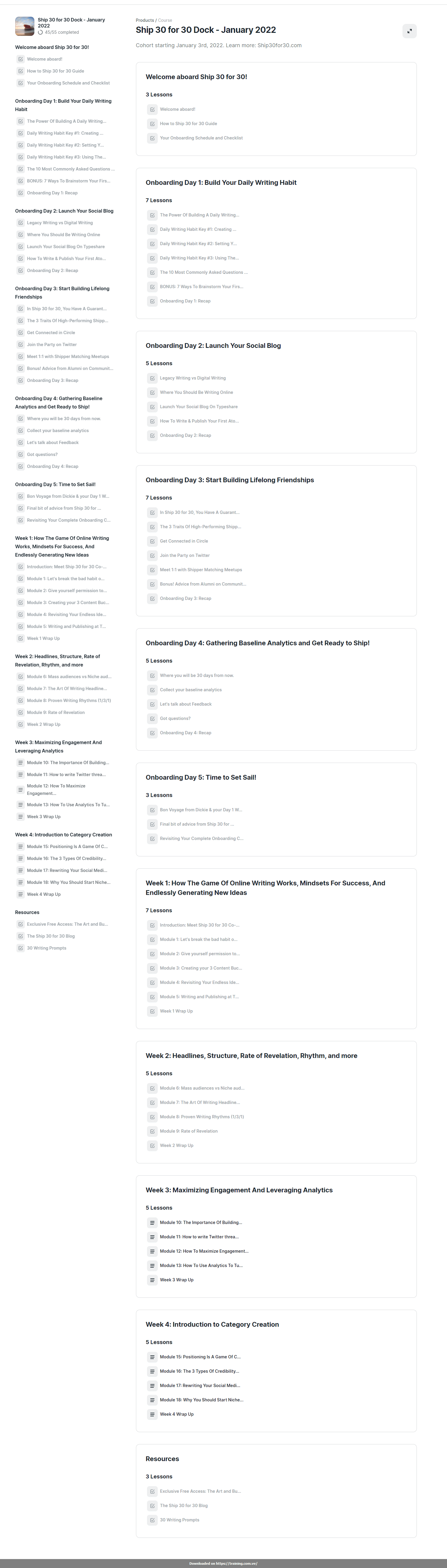 Ship 30 for 30 by Dickie Bush Nicolas Cole Download Ship 30 for 30 by Dickie Bush Nicolas Cole Download