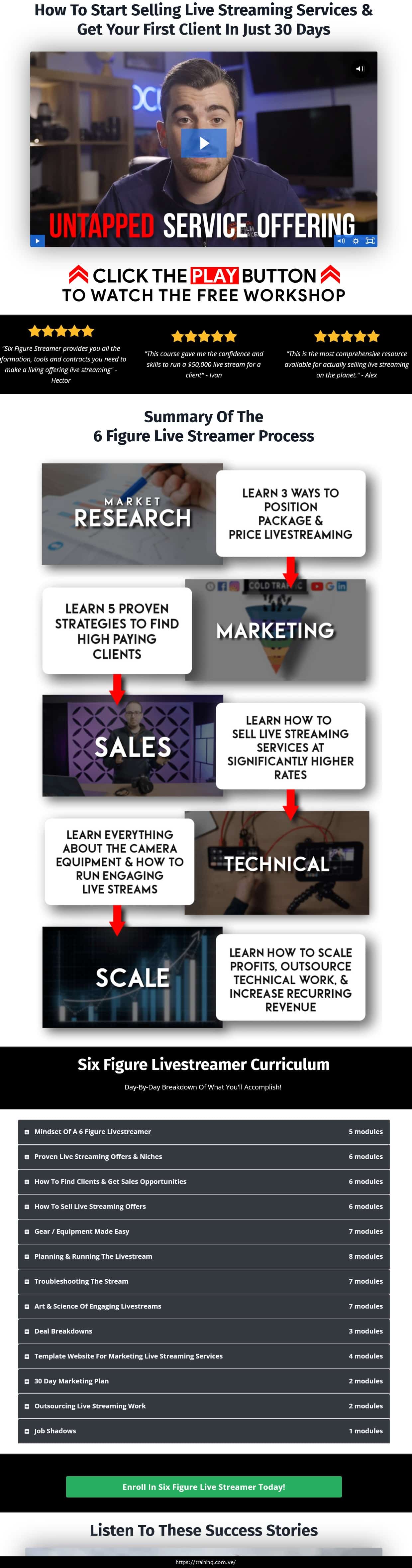 Six Figure Live Streamer by Paul Xavier Sales Page Six Figure Live Streamer by Paul Xavier Sales Page