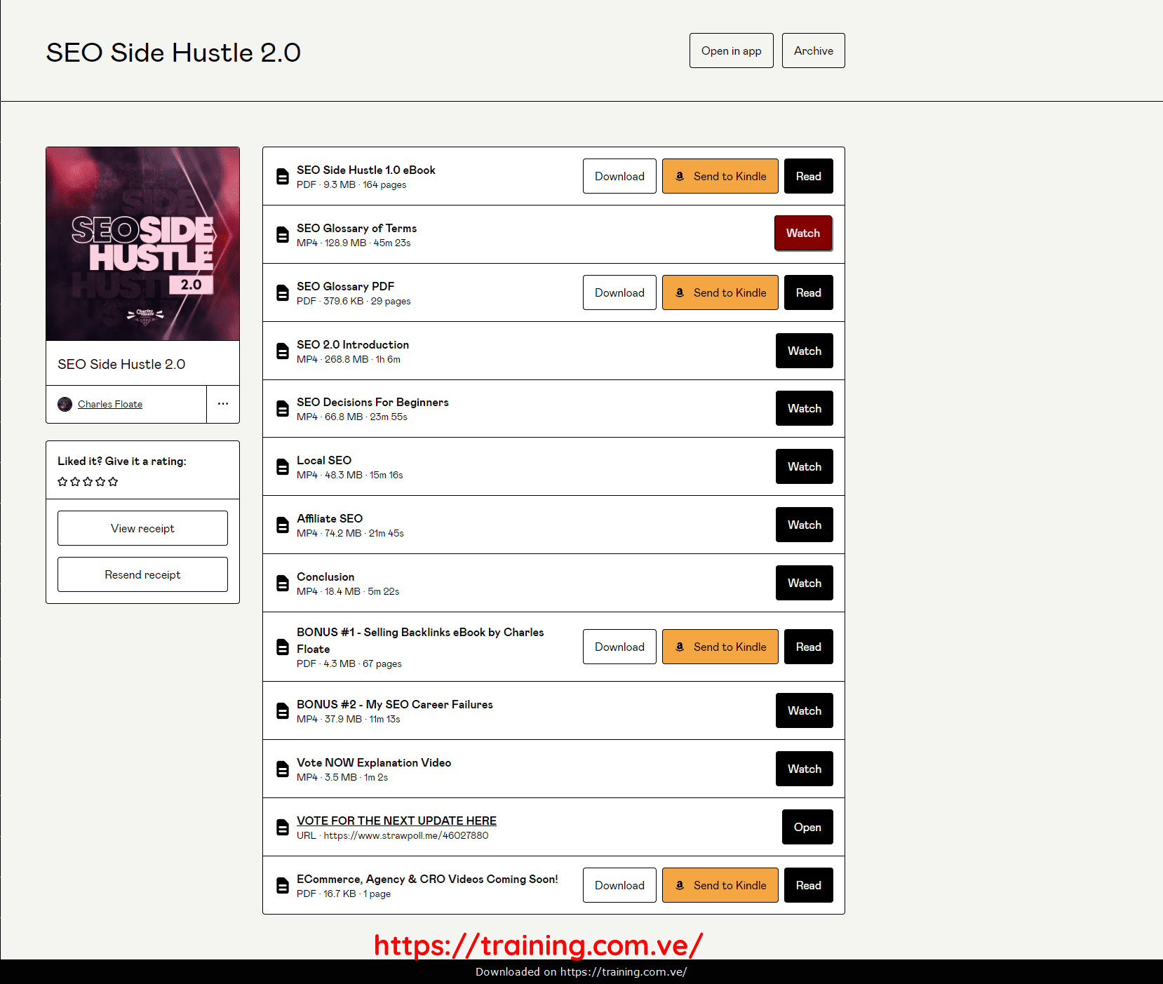 SEO Side Hustle 2.0 by Charles Floate Download