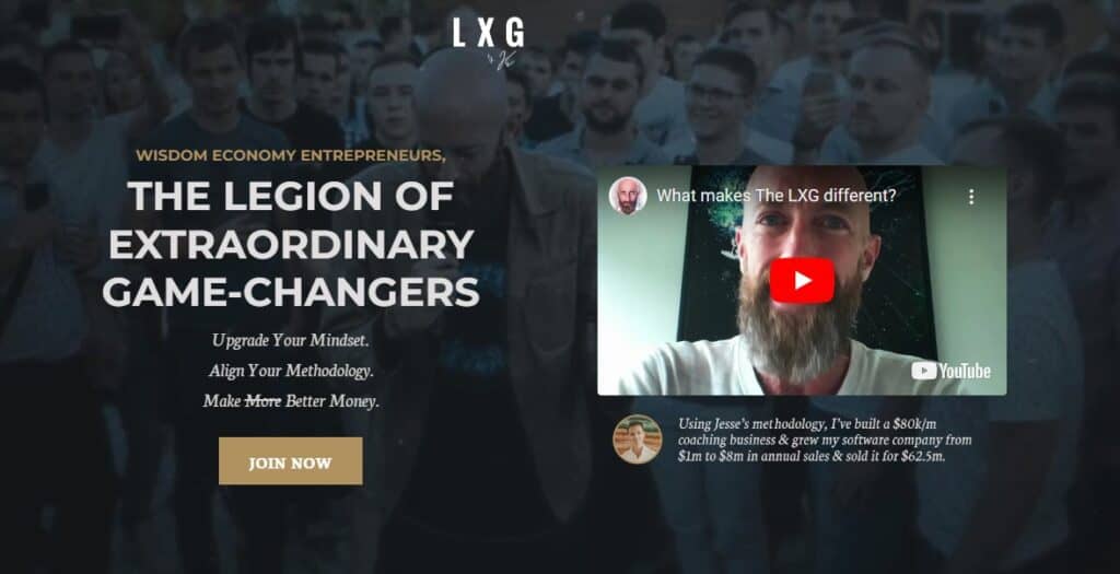 Jesse Elder's LXG Legion of Extraordinary GameChangers